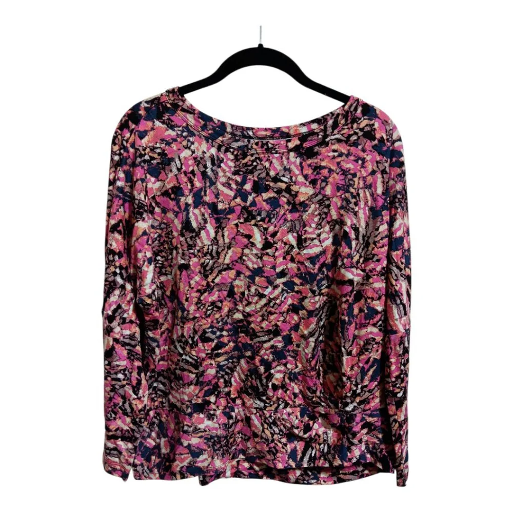 Nic + Zoe Kaleidoscope Top with Stretch Gather Detail Right Hem. - Picture 6 of 12